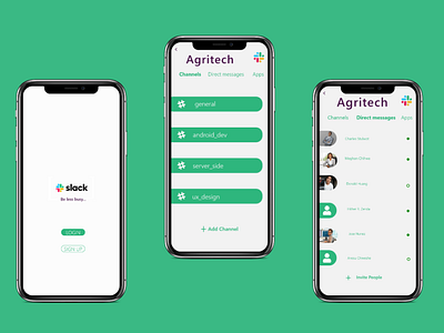 Slack mobile app redeisgn concept adobexd app chat design mobile app mobile app design mobile ui slack ui ux