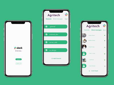 Slack mobile app redeisgn concept