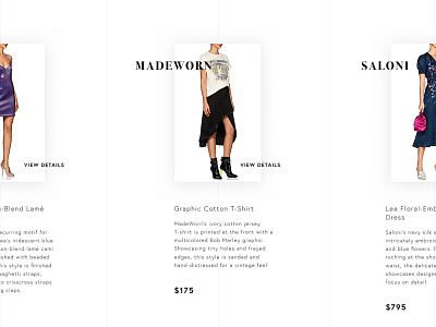 Product Card Exploration card ecommerce fashion web design