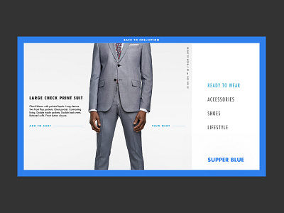 Product View Exploration ecommerce fashion product web design