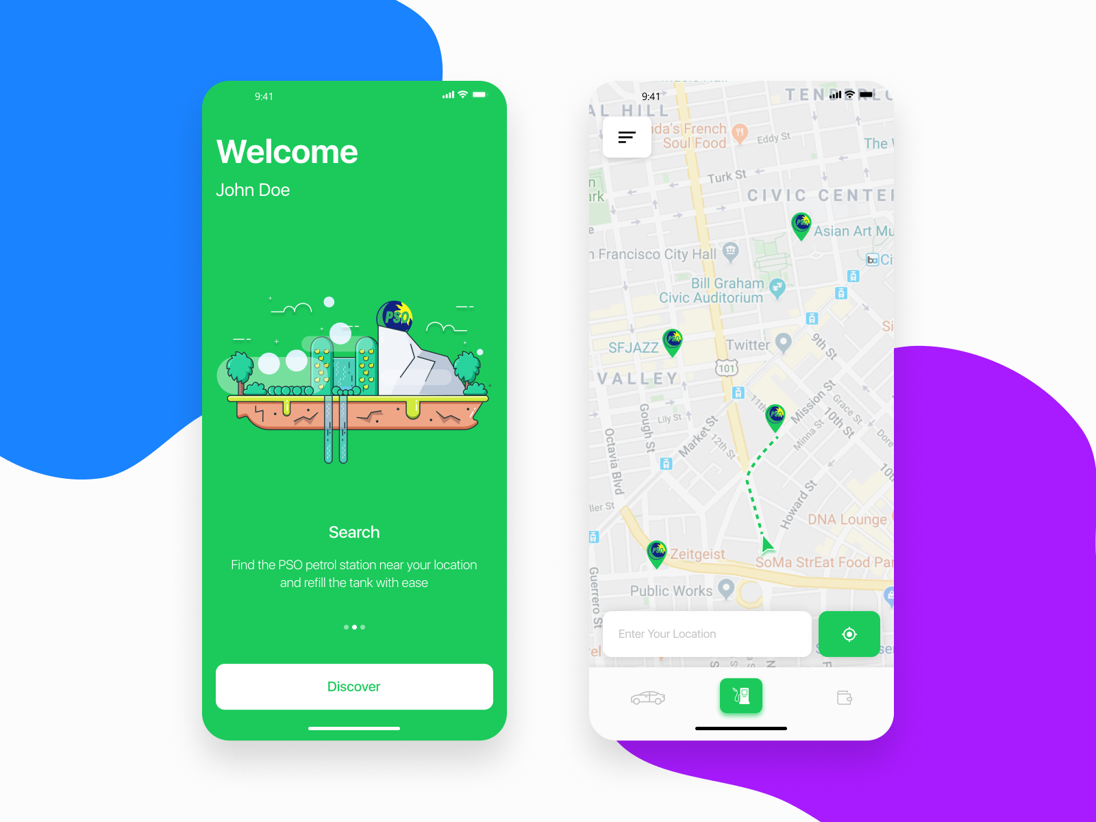 PSO Gas Station Finder by Syed Moazzam Ali 👋 on Dribbble