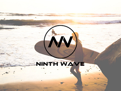 ninth wave branddesign brandidentity branding business designerforhire identity logo logodesign modernlogo skate summer sunny surf