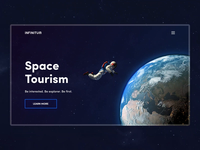 Space Tourism night sky sky webinterface toursim calendar mars jupiter spaceman space design web animation ux ui interface