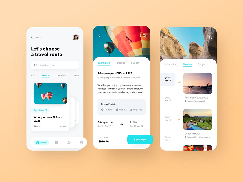 Travel Route App by Cadabra Studio on Dribbble