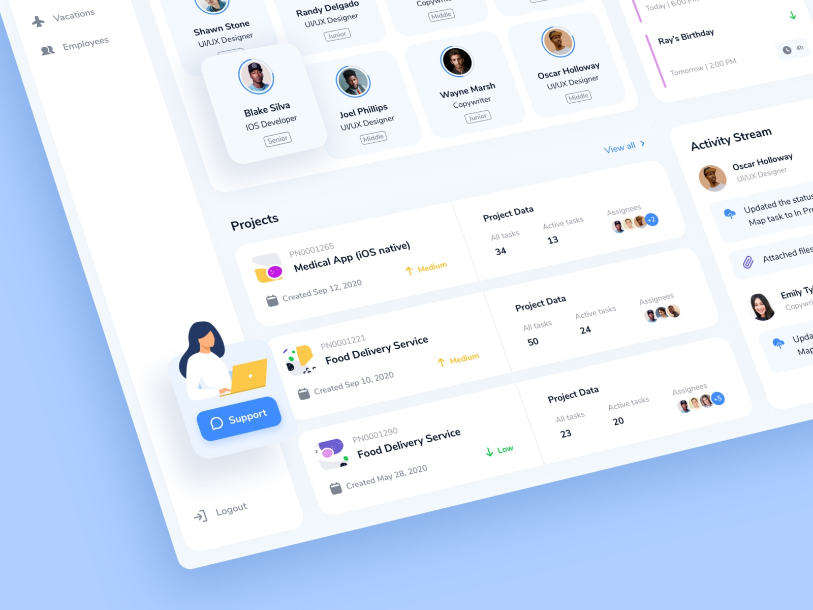 CRM System UI Kit by Cadabra Studio on Dribbble