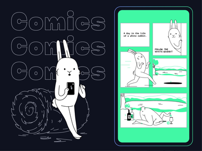Creating a Character | White Rabbit | PART 2 animation app branding character design digital marketing graphic design illustration interface rabbit ui uiux ux