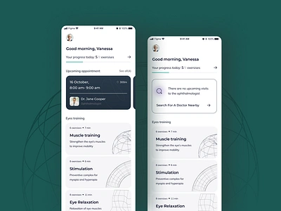 Vision Test App | 2 app application application design branding design graphic design healthcare healthcare app interface ios medical app minimal mobile mobile design ui uiux user experience user interface ux