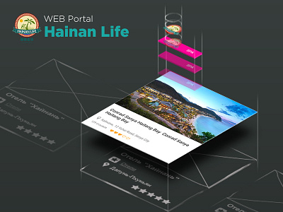 Hainan Life brand chinese entertainment hainan hotels tourism portal travel tropical ui ux vacation web