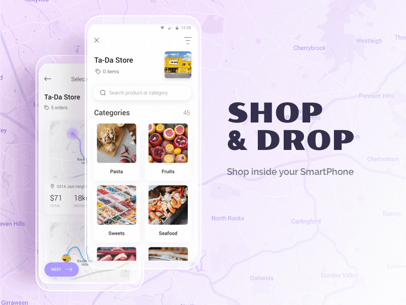 Shop & Drop shopping app