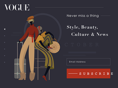 Vogue Magazine Subscription Page concept fashion fashion magazine homepage hero homepage hero design magazine design minimalist design presentation ui uiux ux vector artwork web web design