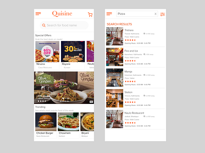 Quisine app cuisine delicious delivery delivery service design dishes food food app food app ui food delivery minimalist mobile nepal recipes tasty