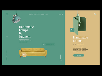 GreenBook design furniture furniture store lamps online shop ui web web concept webdesign