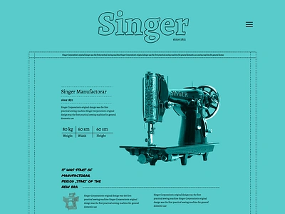 Singer Manufactorar colorful colors concept design experiment experimental ilo chani ui web web concept web design webdesign website