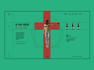 In Vino Veritas colorful colors da vinchi grid design editorial experiment grid grid layout ilo chani ui web web concept web design webdesign website