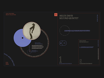 Vinyl Records colorful design ilo chani print ui web web concept web design webdesign website