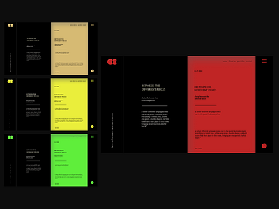 Red colorful design editorial experimental ilo chani ui web web concept web design webdesign