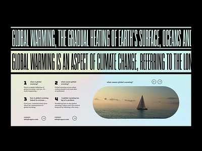 Global Warming blog boat design editorial experimental figma figmadesign globalwarming gradient ilo chani nature sea ui warming wave web web design webdesign