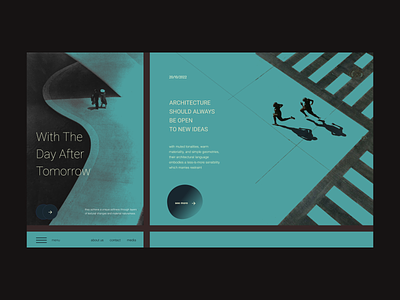 The Day After Tomorrow architecture blue colored design ilo chani interface landing page red run running tomorrow web web concept web design webdesign