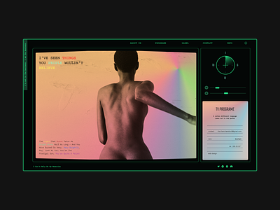 Back to the future colorfull design gradient ilo chani linear television tv ui web concept web design webdesign