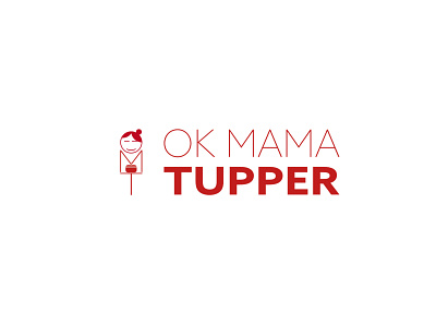 Ok Mama Tupper illustration logo