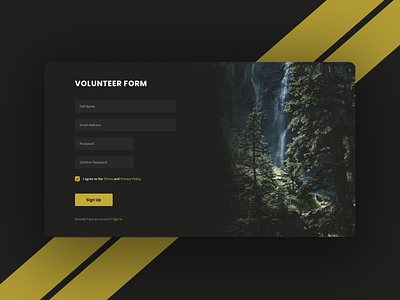 Sign Up Form 001 dailyui design minimal signup ui ux web webdesign
