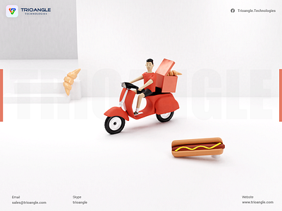 Food Delivery Design - 3D Design