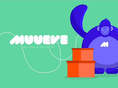Muueve | Moving App & Branding branding graphic design logo ui