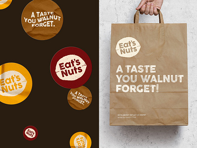 Eats Nuts branding food branding graphic design logo nuts visual identity