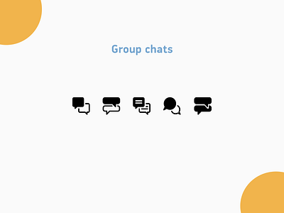 Group chats icons