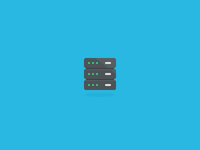 Server icon cloud database design icons illustration server storage