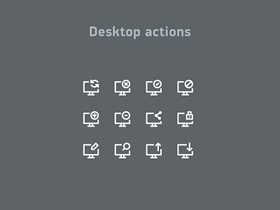 Desktop actions 2px actions desktop icons