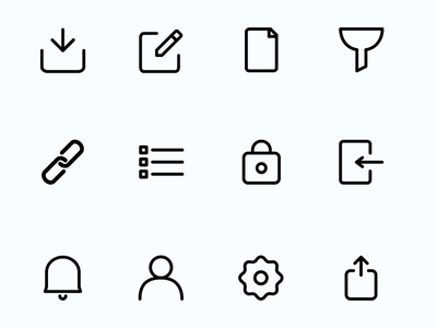 Interface icons. android icons interface ios web