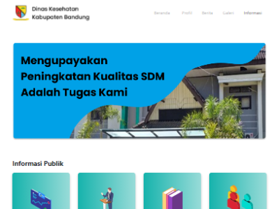 Web-based application for public information of health departmen figma government indonesia web app web design web development