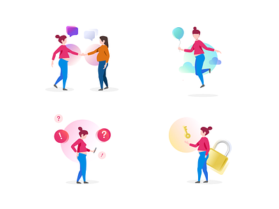 Illustrations - Onboarding Section in App