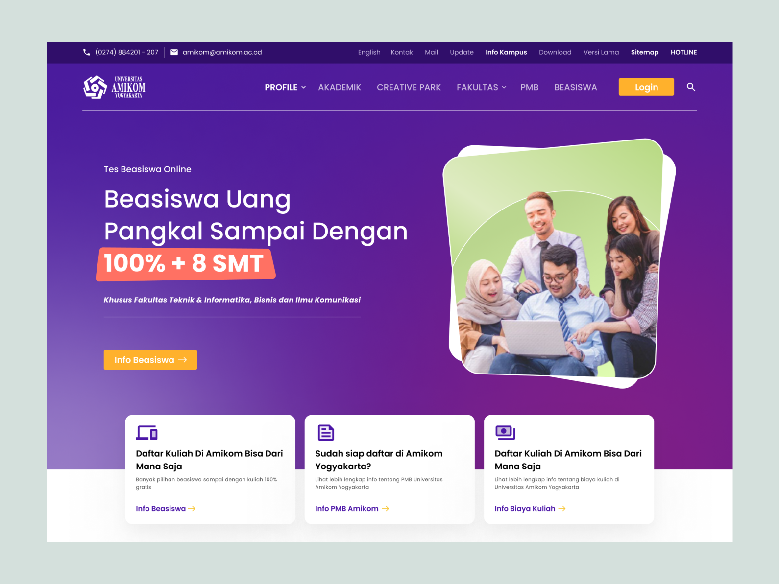 Web Desain - Amikom University by Yahyo on Dribbble