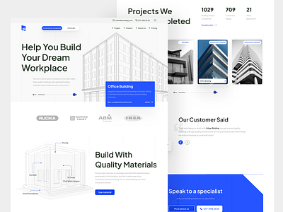 Urban Building - Construction Agency Landing Page Website