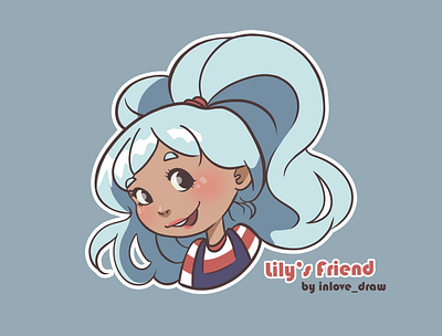 Lily's friend Blue