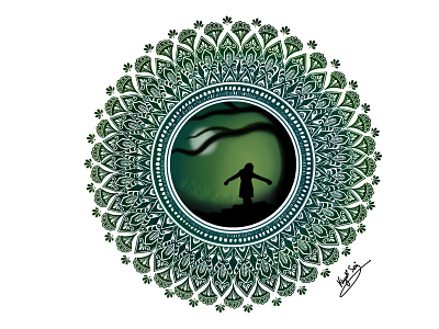 Mandala Art coronavirus design digital painting digitalart illustration lockdown vector workfromhome