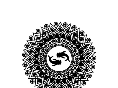 Mandala fish branding design digital painting digitalart illustration lockdown logo minimal vector workfromhome