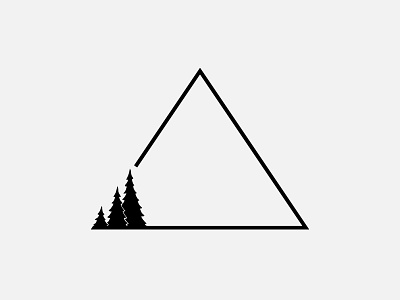 Triangle apparel design clean clothing design creative design hand drawn illustration illustrations minimal design minimalism minimalistic nature nature art nature logo