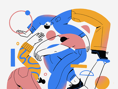 Waiting and stretching by Suvi Segercrantz on Dribbble