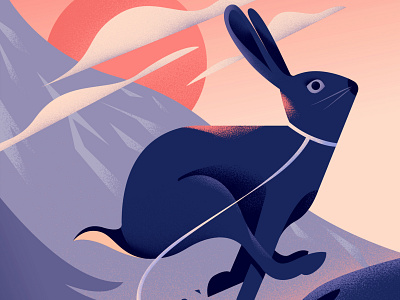 Rabbit that got away animal illustration character design concept art digital illustration editorial finland forest illustration illustrator photoshop vector