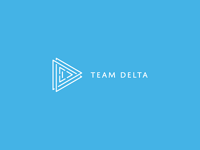 Logo Design Team Delta delta logo design optical illusion outline