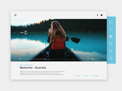 #6 (2) - UI of the day download forest freebies player psd sketch template ui video vimeo youtube