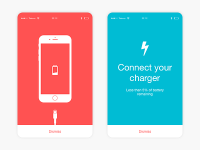 #12 - UI of the day charge daily ui freebies iphone psd sketch sketch download template ui of the day warning