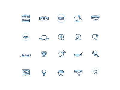 Dental service icons