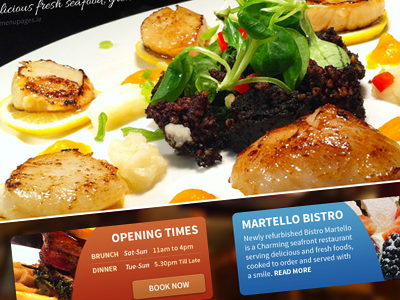 Bistro Site Design restaurant site