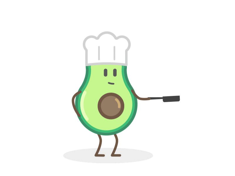Crêpes day ! :) avocado chandeleur character chef crepe cute day food foodvisor green guakka json lottie pancake
