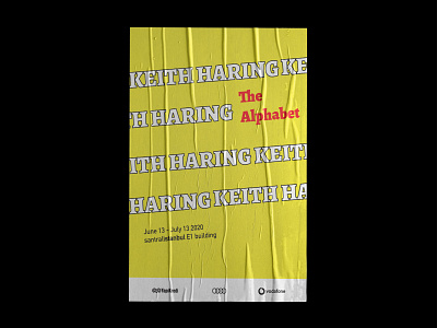 exhibition poster design 03 design exhibition keith haring poster poster design posterart typography