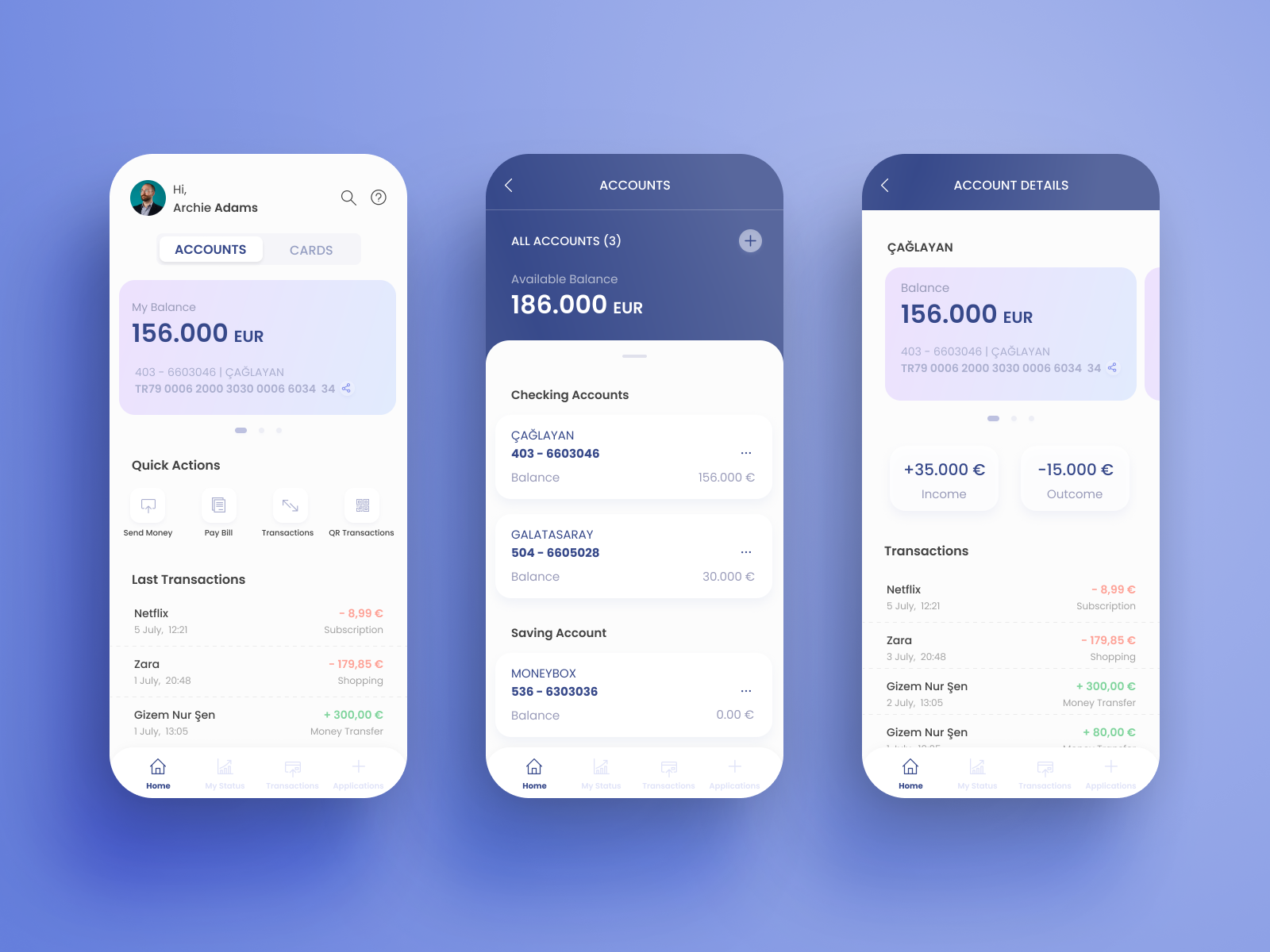 Mobile Banking App by Emine Sinem Şen on Dribbble